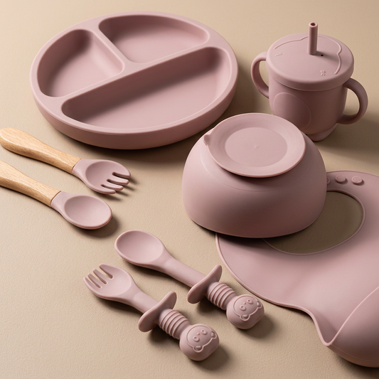 Honey & Hum First Bites Silicone Feeding Set