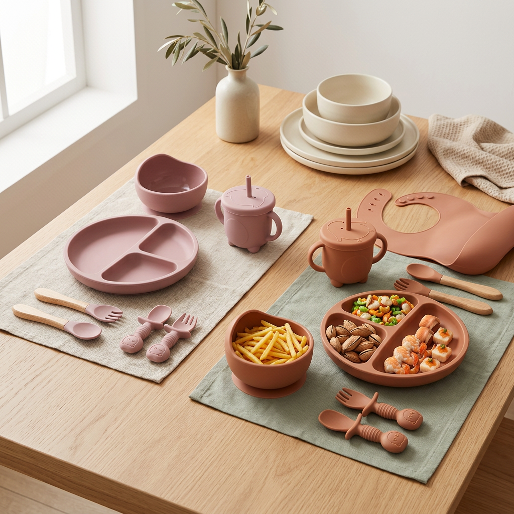 Honey & Hum First Bites Silicone Feeding Set