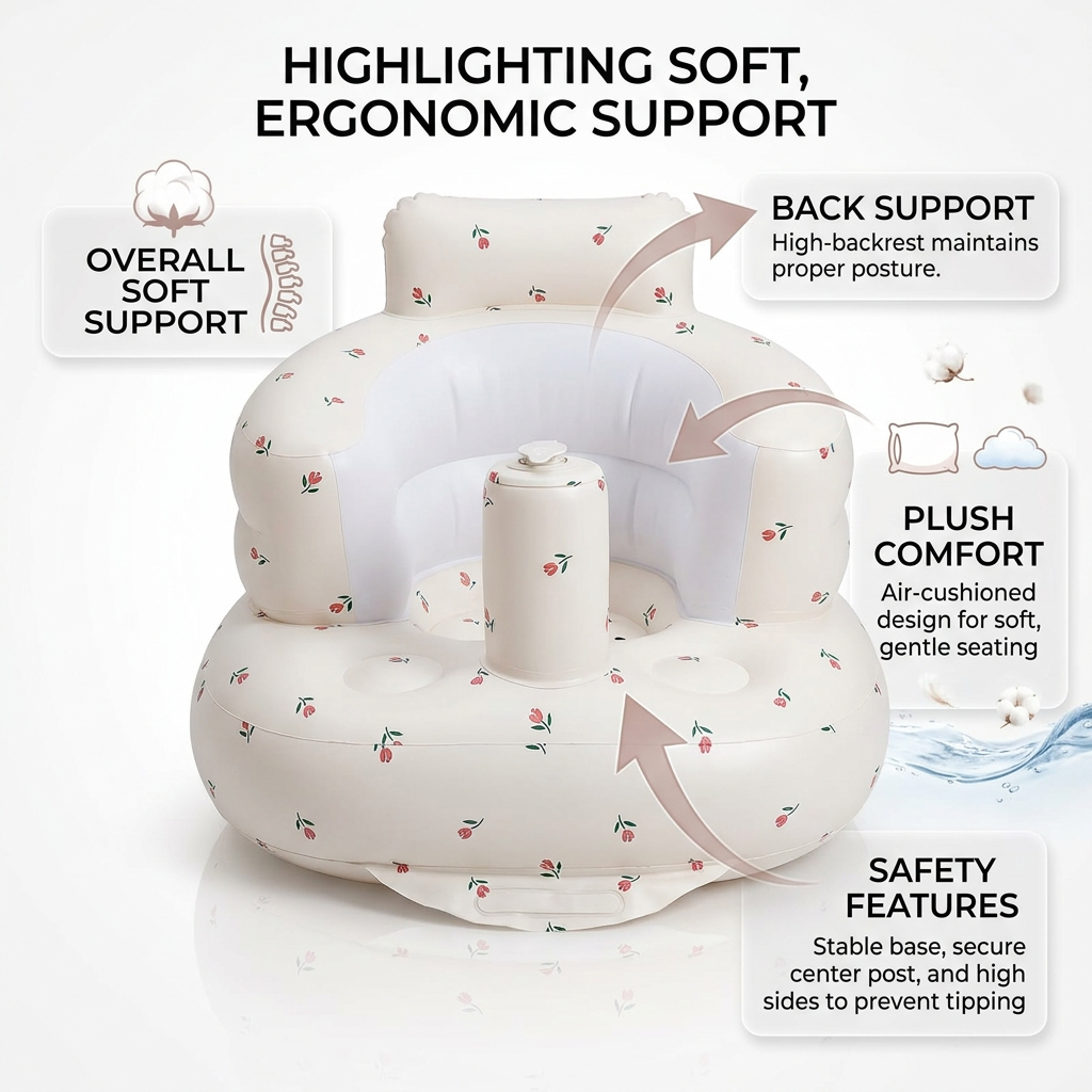 Honey & Hum Cozysit Inflatable Baby Chair