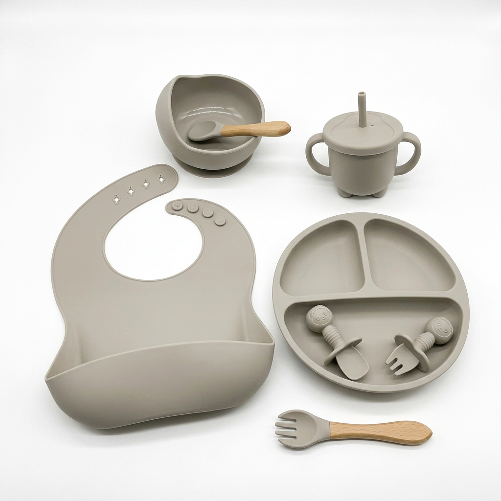 Honey & Hum First Bites Silicone Feeding Set